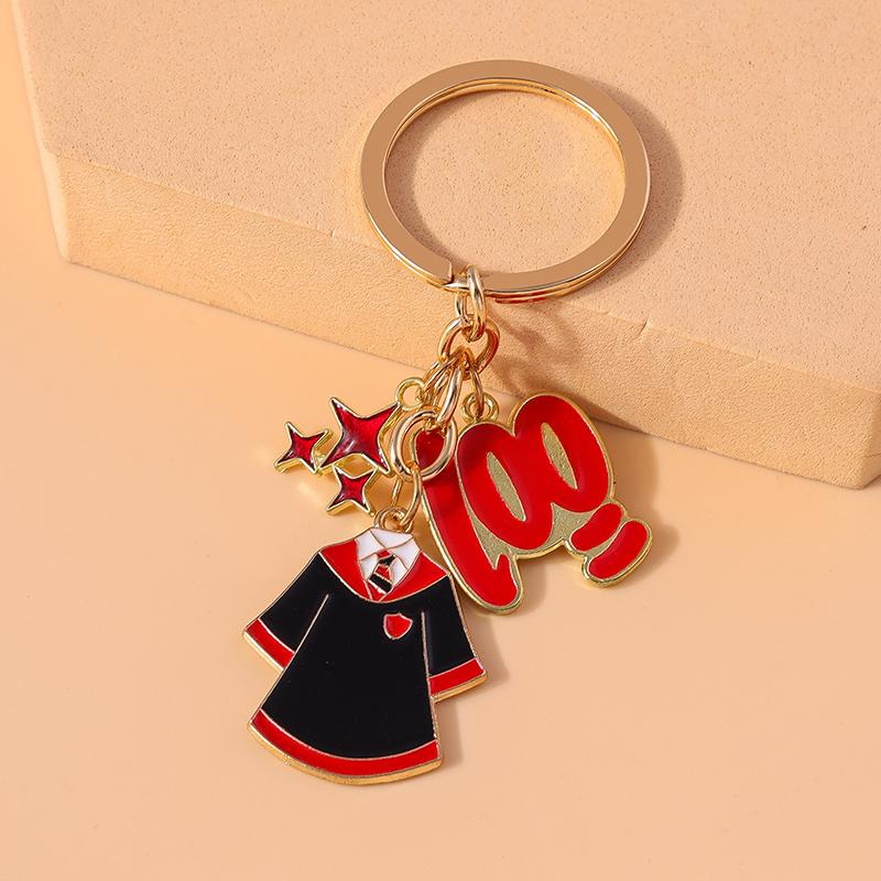 New Academic Dress Keychain Mortarboard Key Rings Pendants for Key Holder Handbag Decor DIY Graduation Ceremony Jewelry Gifts