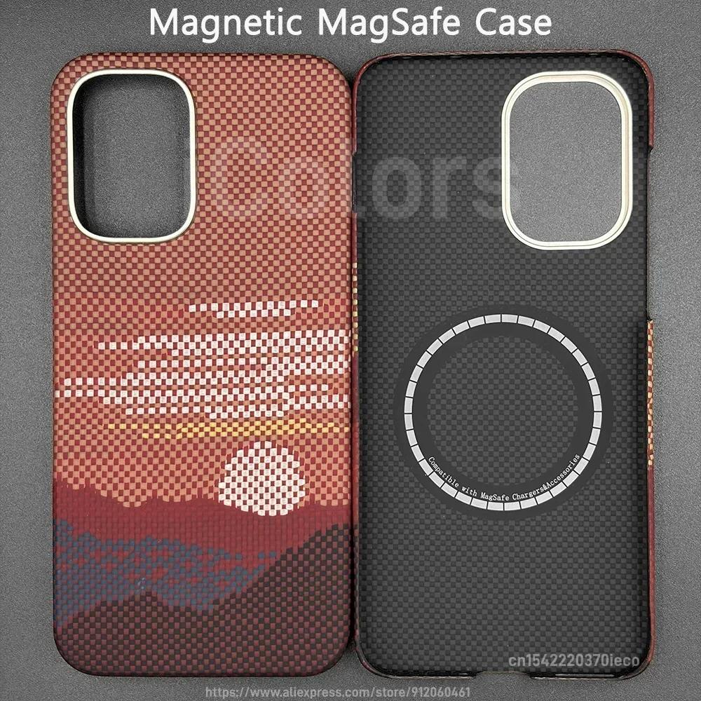 For OnePlus Ace 6 Ultra/Ace 6/Ace 6T/15R Aramid Carbon Fiber Case Magnetic with MagSafe Ultra Thin Lightweight Protective Cover