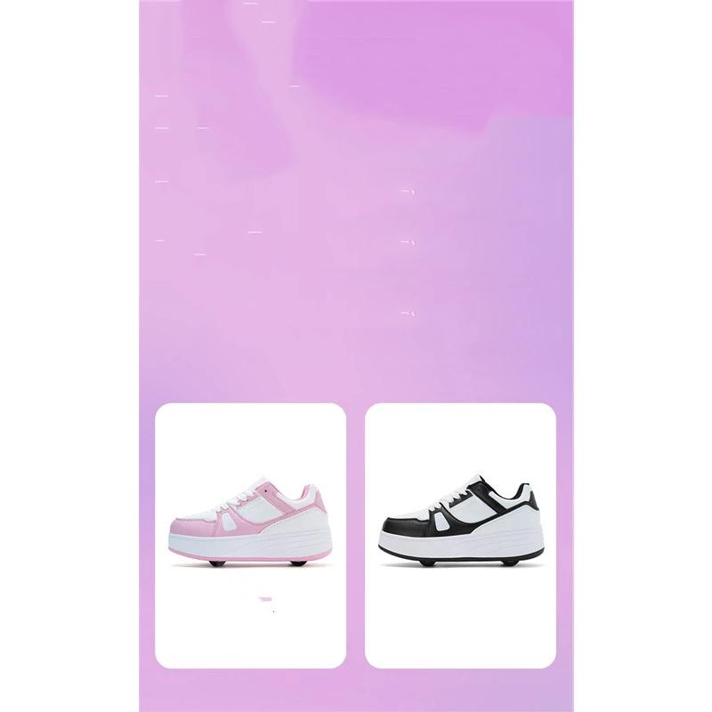 Dětské dvoukolové boty Heelys Skate Tenisky Unisex Zatahovací Kolečkové Boty Pro Kluky Dívky Lehká Venkovní Bruslařská Obuv