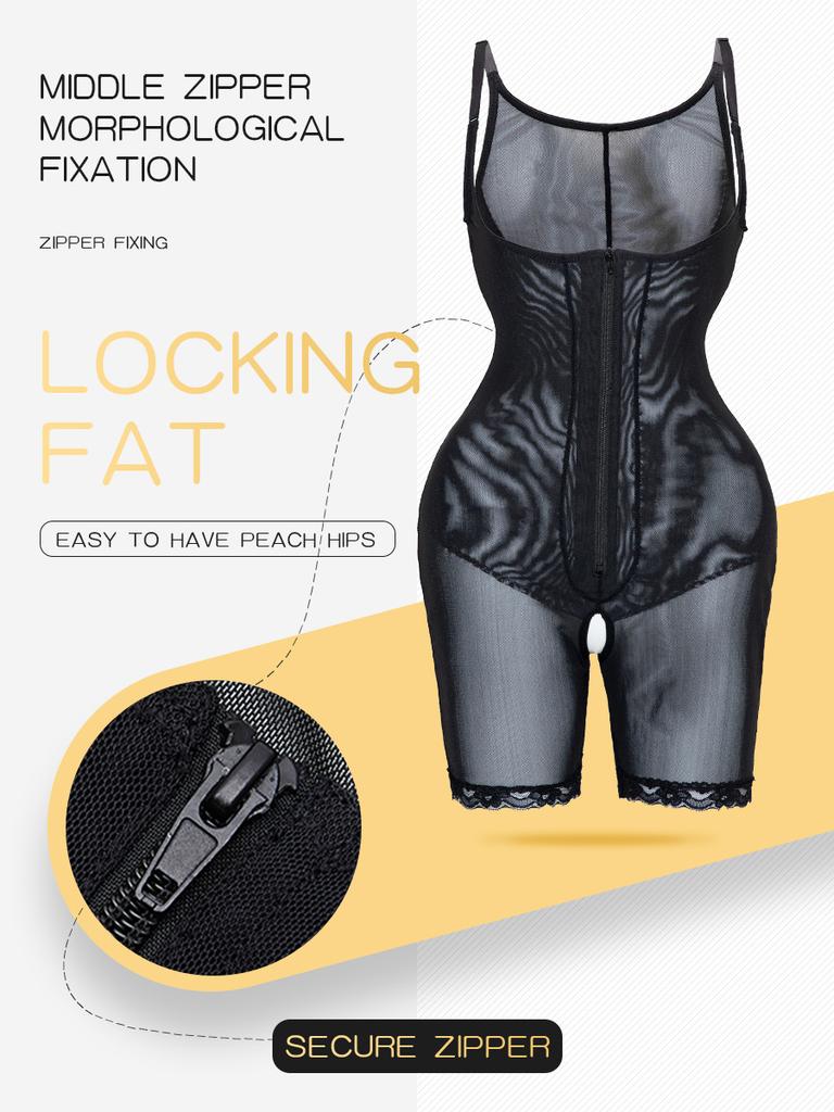 Plus Size Full Body Shaper, Tummy Control Waist Slimming Peach Butt Lifter Bodysuit
