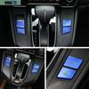 4pcs Blue Interior Gear Shift Box Gears Button Trim For Honda CR-V CRV 2017-