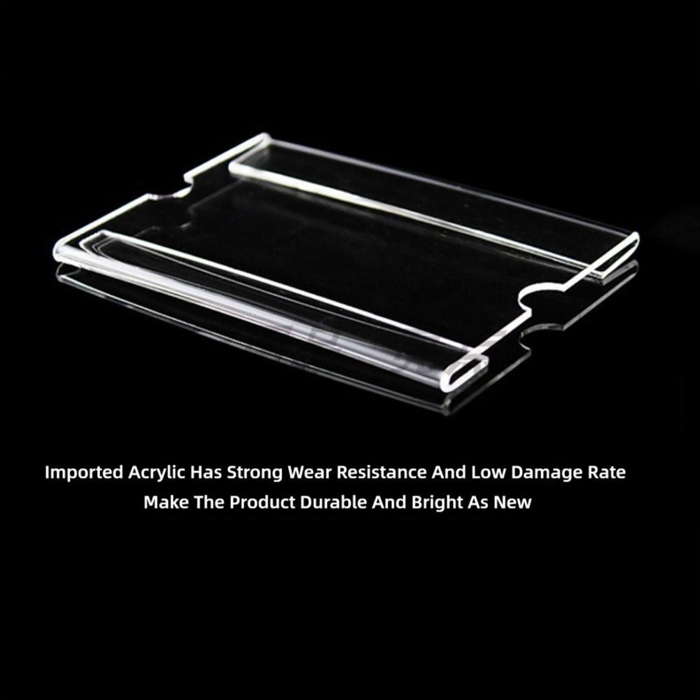 10PCS/Set New Acrylic Price Tag Holder Transparent Self Adhesive Label Sign Shelf Label Display Stand Office Use