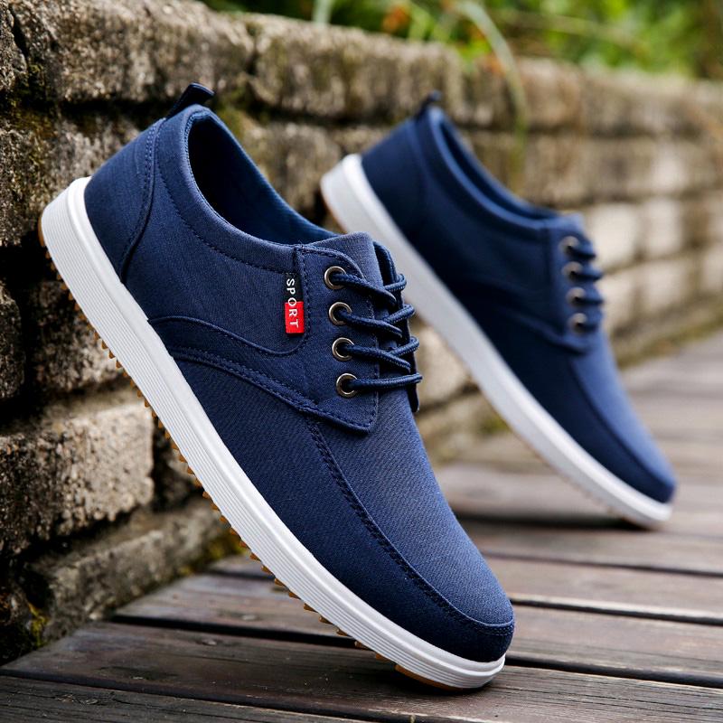 Fashion Shoes Walking Men Shoes Men Casual Shoes 2022 Spring Hotest Salest Sweat-Absorbant Breathable Casual Canvas Men Shoes