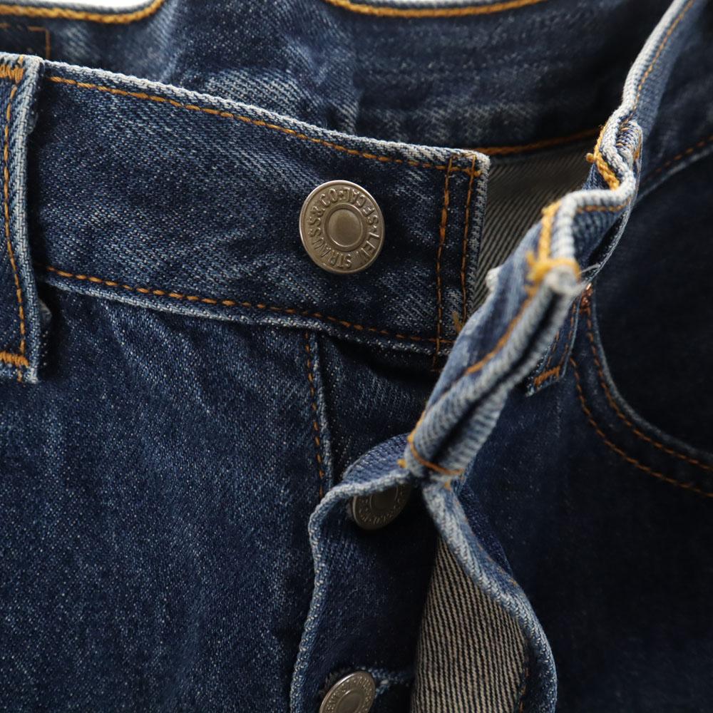 Levi's 90s 501 USA made old Straight denim pants W28 Jeans button fly Women Used