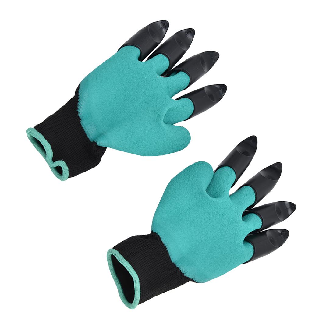 Gardening Gloves Quick Digging Gloves with Plastic Claw for Home Greenhouse Planting