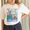 Casual Style Round Neck Kawaii Cartoon Harajuku 90s Printed Women's Regular T-Shirt Short Sleeved Regular Summer Women's T-Shirt
