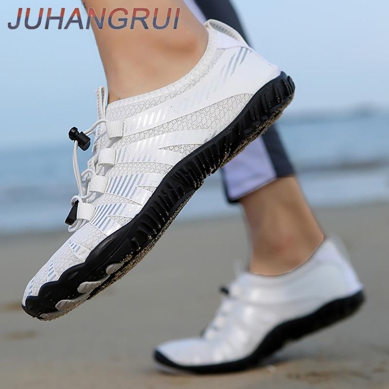 Wasserschuhe Für Damen Herren Barfuß Strandschuhe Anti-Rutsch Schnelltrocknend Outdoor Watschuhe Schwimmschuh Unisex Sneaker Atmungsaktiv
