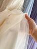 Korean-Style Pleated Elastic Waist Skirt - Women's Spring/Autumn, Slim Fit, Large Hem