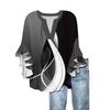 3/4-Ärmel-Shirts für Damen, süßer Aufdruck, Grafik-T-Shirts, Blusen, lässig, Übergröße, Basic, Oberteile mit Rüschenärmeln, Pullover