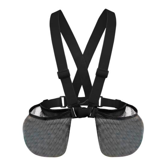 

Детская куртка из водяных шаров с 2 сетчатыми карманами для хранения, регулируемым плечевым ремнем, органайзер для игрушек с водяными шарами для бассейна чёрный