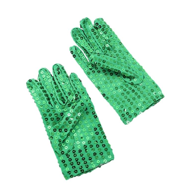 Christmas Party Sequins Gloves Kids Sequins Full Finger Singing Dacing Gloves