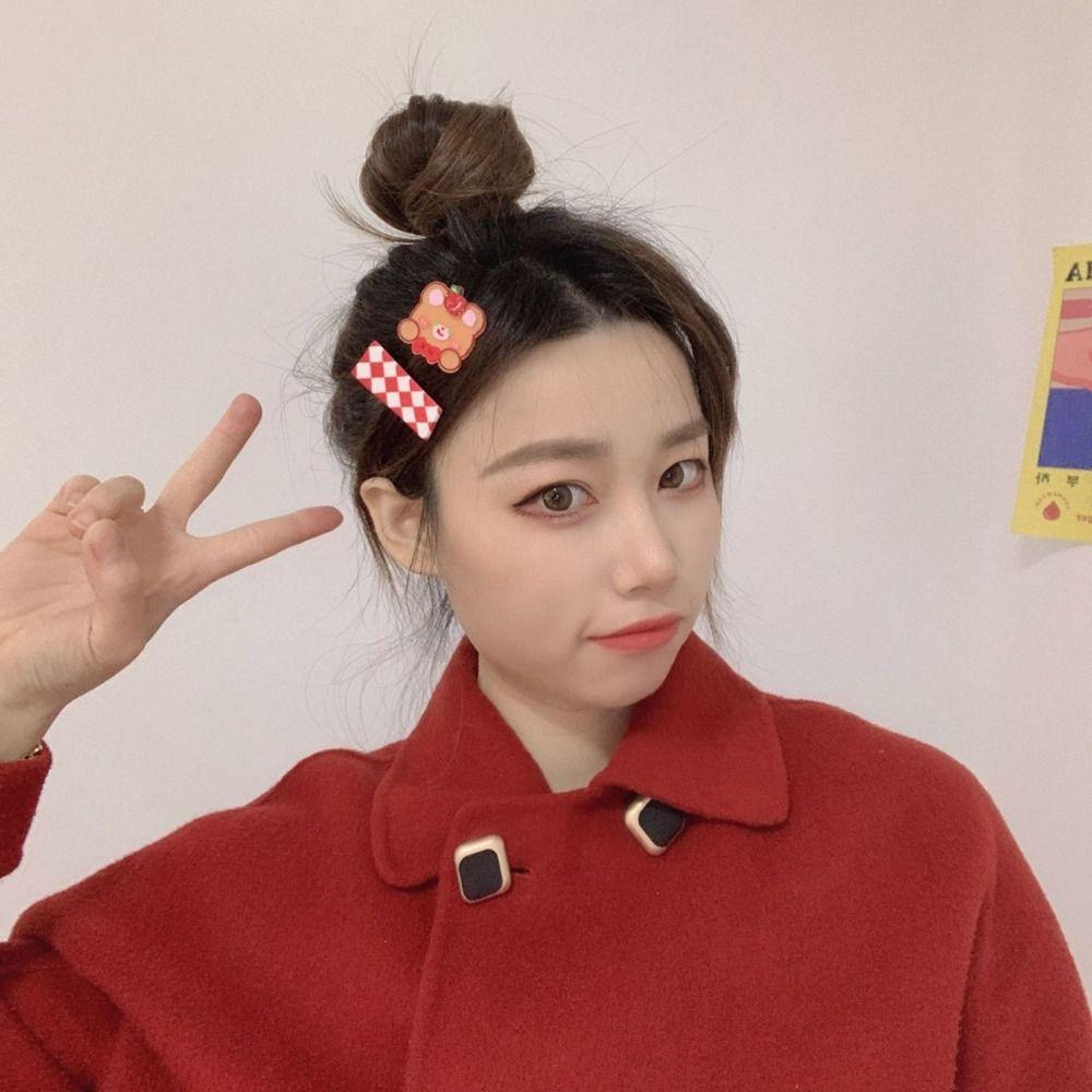 

3pcs Rabbit Kid Hair Clips Acrylic Girls Barrettes Bangs Clip Headwear Baby