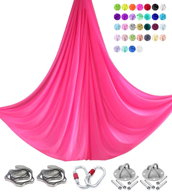 6m Nylon Aerial Yoga Hammock Set for Home and Studio Use