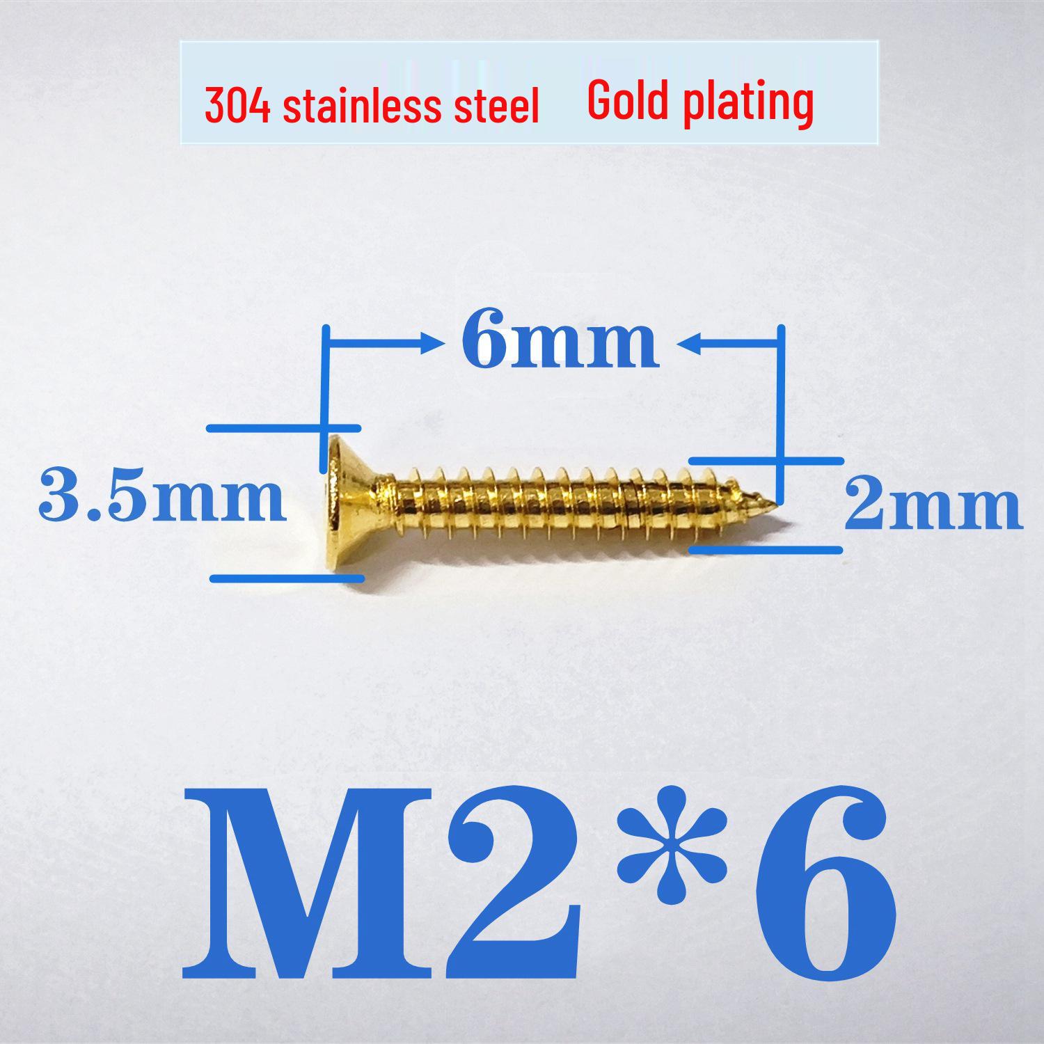 Саморезы по дереву с потайной головкой и крестом из нержавеющей стали 304 - Саморезы M2 M3 M4 M5 M6