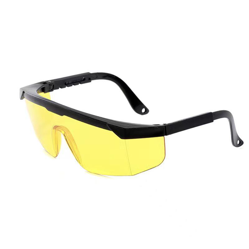 Anti-Fog Laser Safety Glasses with Telescopic Legs - Windproof, Dustproof, Anti-Splash Protective Goggles for Grinding and Industrial Use.