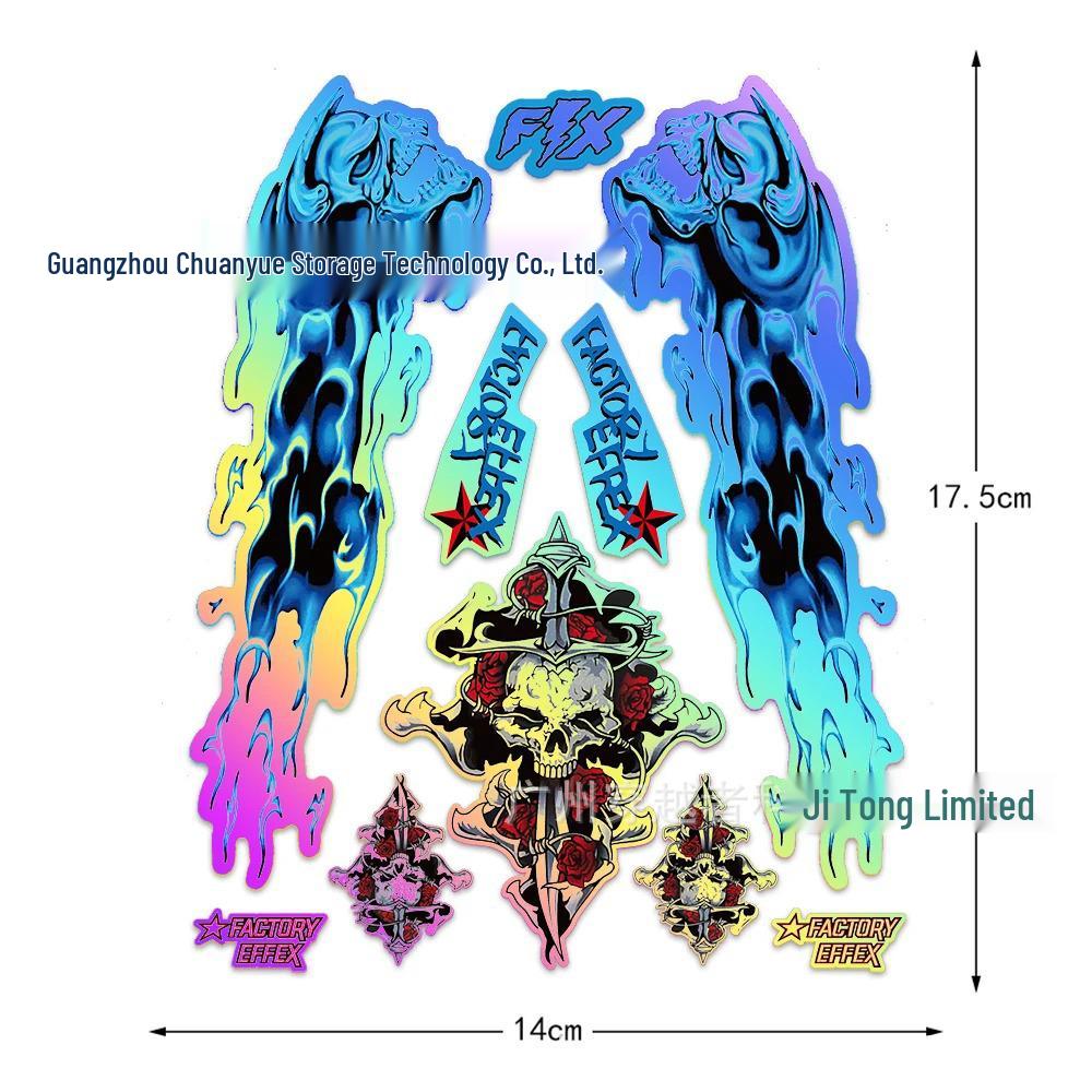 Sedmibarevné laserové samolepky na motocyklovou helmu pro modely Honda