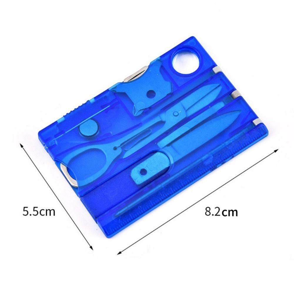 Ultra Thin Outdoor Multi Tool 12 in 1 Multipurpose Outdoor EDC Gadget Card Type Durable Outdoor Emergency Tools