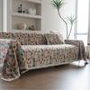 Multifunction Soft Sofa Towel Anti Cat Scratch Jacquard Thick Colored Flower Thick Sofa Cover for Living Room Sofa Blanket