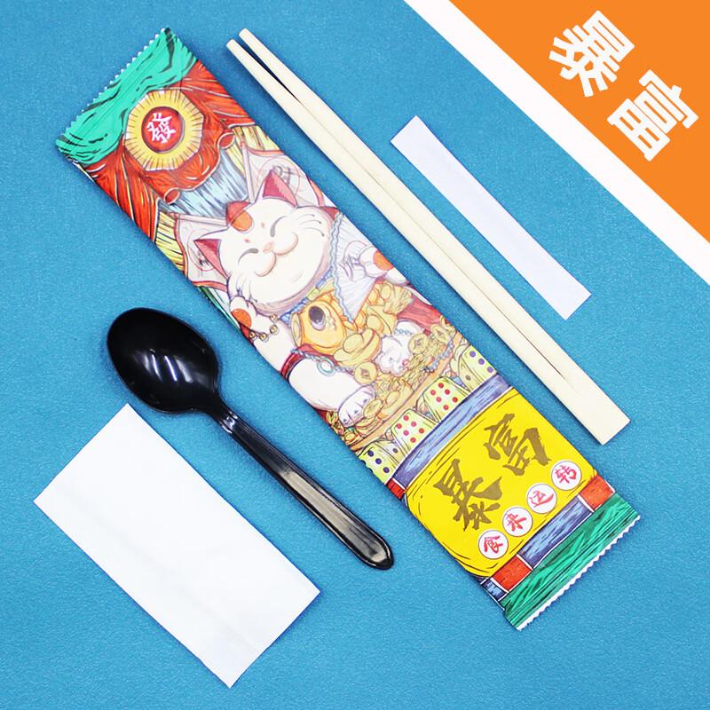 Disposable Bamboo Chopsticks and Spoon Set