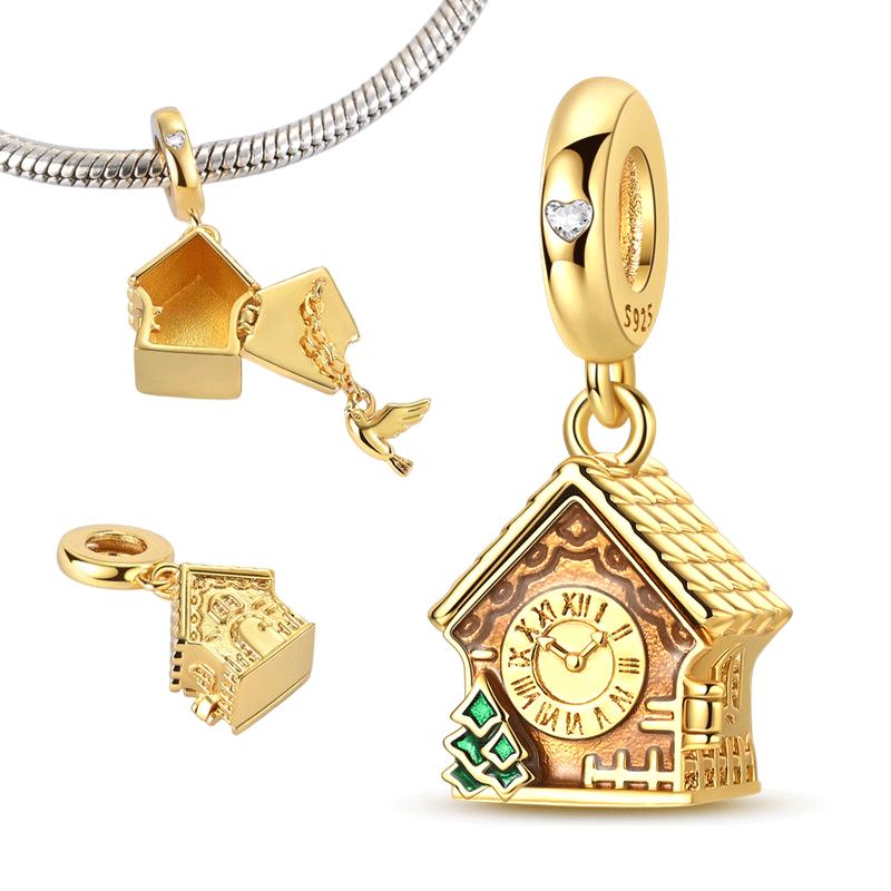 Matryoshka Doll Copper Can Be Opened And Closed Charms Pendant Fit Bracelet Jewelry Women Making Diy Gift Accessory