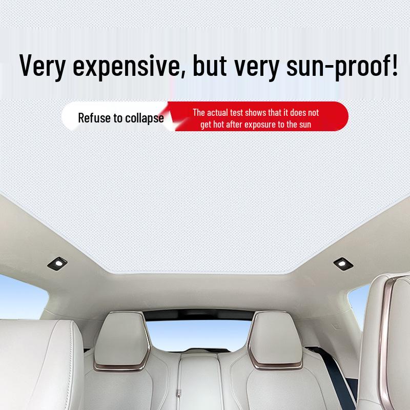 Silicone Suction Sunroof Heat Insulation Sunshade for Zeekr 001, 007, 009, 7X.