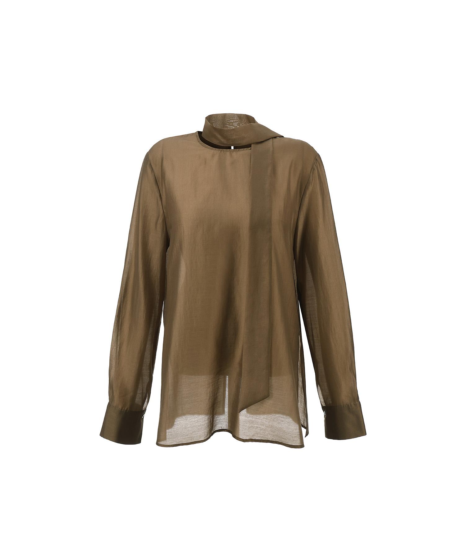 Rene J Our See-Through Blouse Charcoal/Free