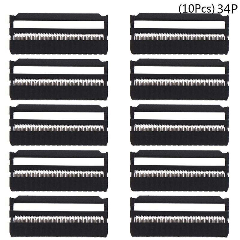 10Pcs 6/8/10/12/14-50Pin Idc Socket Plug Ribbon Cable Connector 2.54Mm Pitch