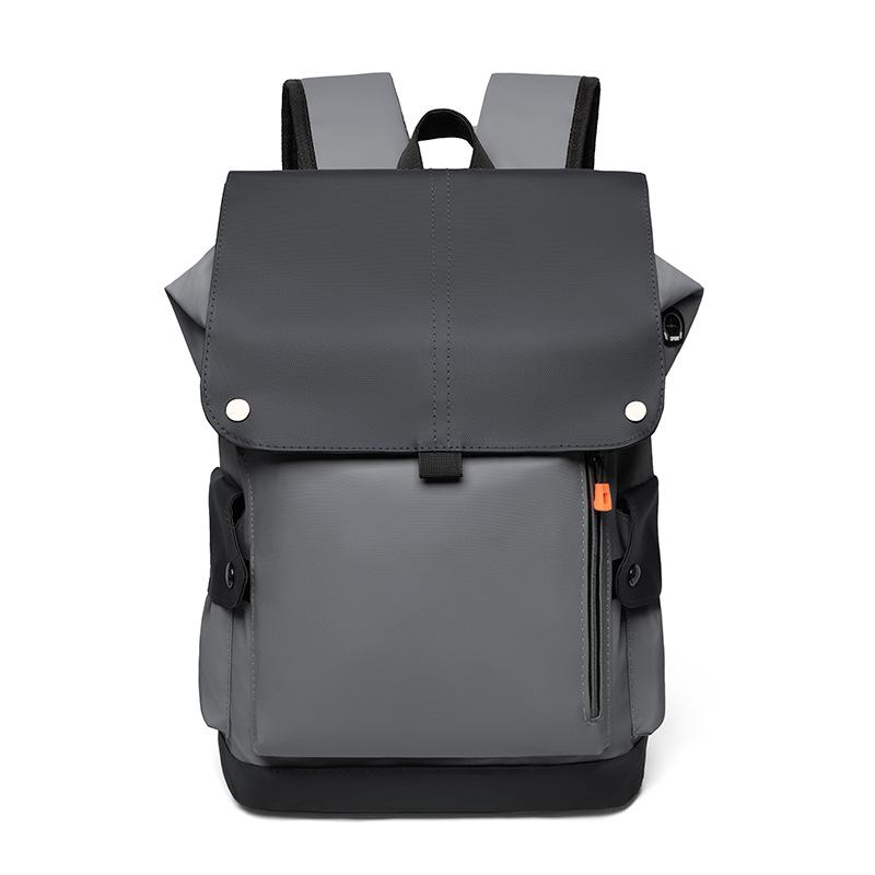 Minimalist Waterproof Backpack with Front Zipper Pocket Laptop Compartment Men's and Women's Urban Style Bag