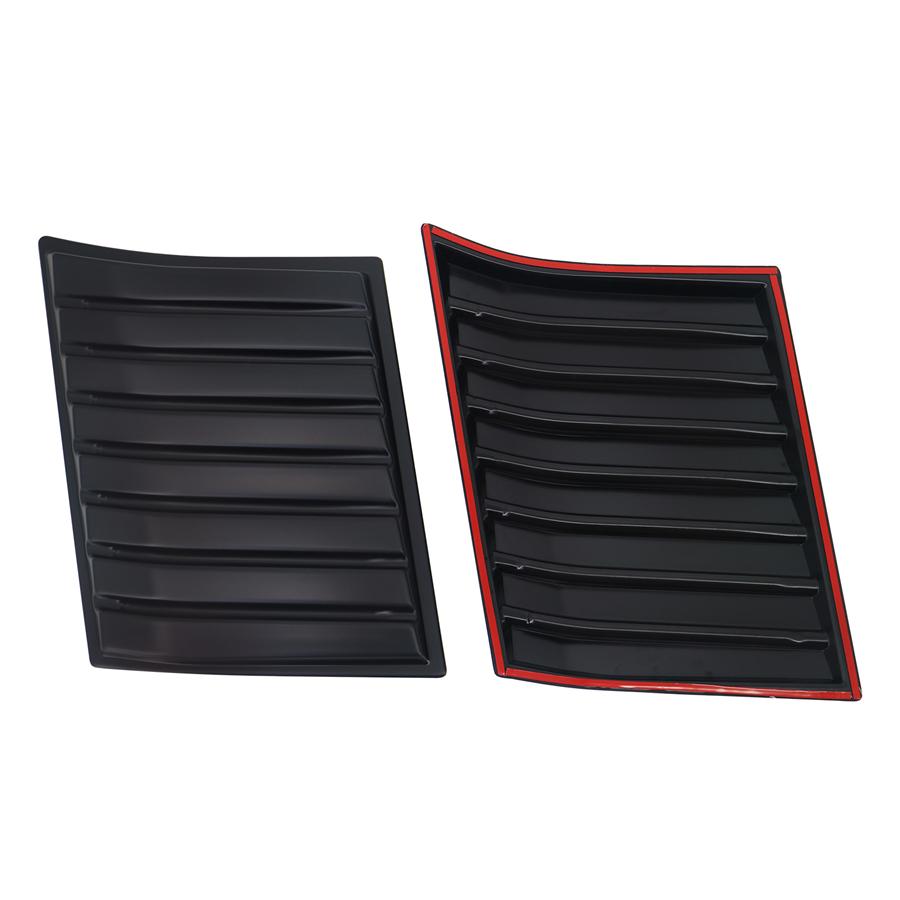 2PCS Side Air Vent Bonnet Hood Cover Trim For Ford Ranger 2012-2022 ABS Plastic