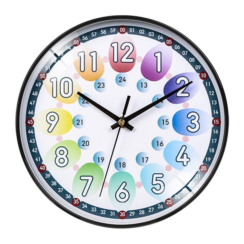 Children's Silent Cartoon Wall Clock for Early Education and Kindergarten Classrooms