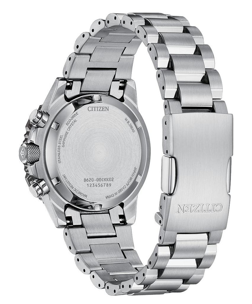 Citizen Eco-Drive Chronograf 40mm Tarcza Stal Nierdzewna Zegarek Męski CA4664-60X