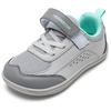 HOBIBEAR Kids Toddler Wide Toe Shoes Barefoot Hook Loop Sneakers Zero Drop Artificial Leather Mesh Non-Slip Shoes