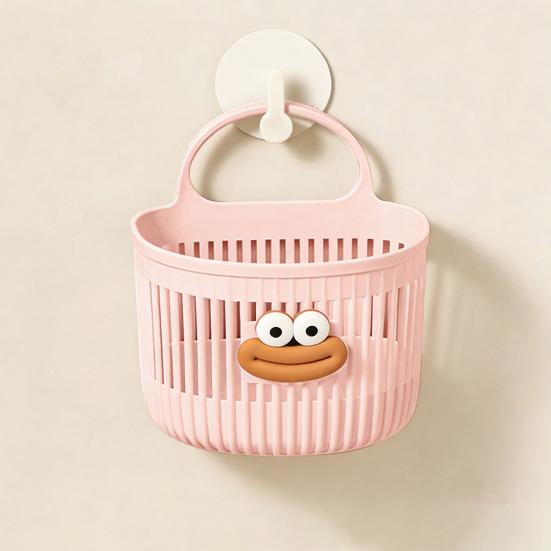 Hanging Basket Wall Mounted Bathroom Storage Basket Moisture-proof Storage Basket for Kitchen Dormitory Bedside Bedroom