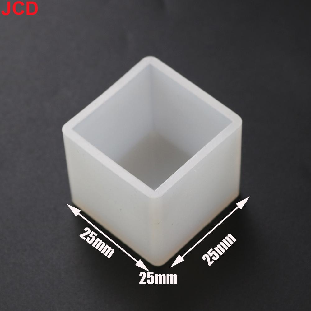 JCD 1pcs DIY Silicone Pendant Mold Jewelry Making Cube UV Epoxy Resin Mold Casting Mould Craft Jewelry Tools New