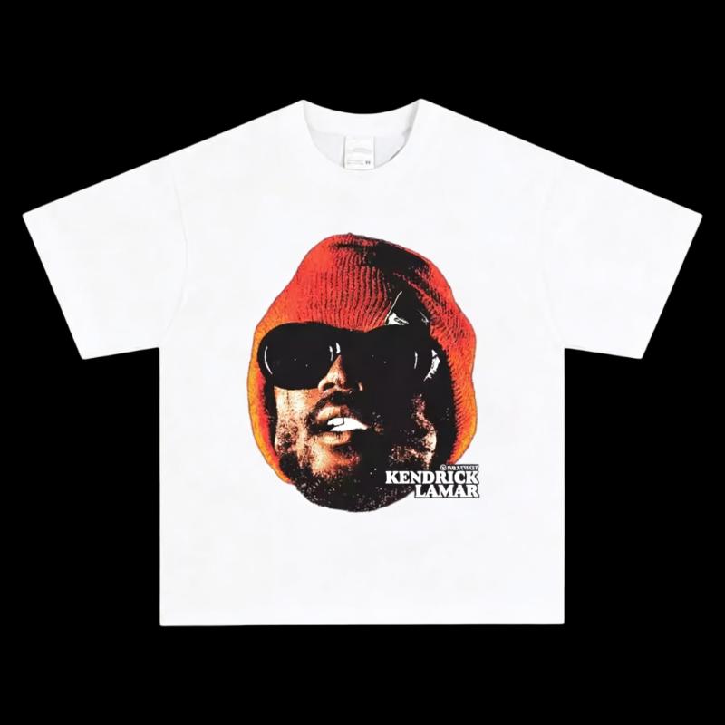 

Kendrick Lamar TShirt Unisex Conscious Hip Hop Graphic Print Pure Cotton Crew Neck Casual Street Fashion Tops For Men Women 4XL