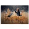 Canvas Print, Crane Birds Abstract