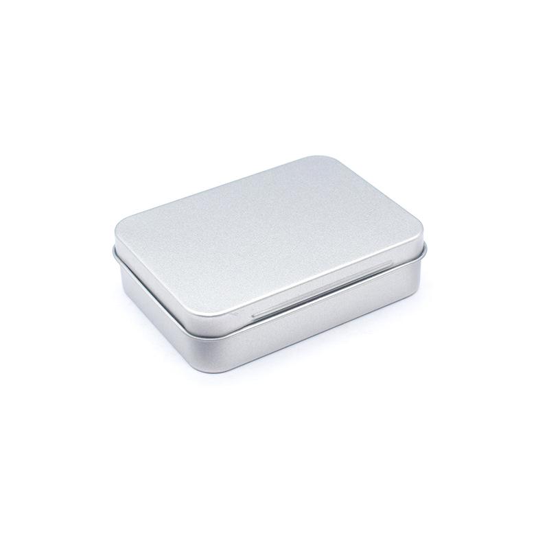 Small Cartoon Tin Box Hairpin Storage Case Rectangular Jewelry Cosmetic Organizer For Candy Pill Hinged Empty Box