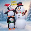 5.91FT Inflatable Toy Snowman Penguin LED Light Holiday Gift Xmas Decoration for Yard Christmas Supplie Home Decoration Ornament
