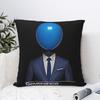 Severance Blue Balloon Square Pillow Case Polyester Decorative Pillow Creative Pillowcase