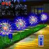 Solar Fireworks Outdoor String Lights Fairy String Lights 8 Modes Courtyards Gardens Camping Christmas Decorations