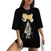 AYANILI Womens&Men's Round Neck T Shirt Ghost Moonlight Band Ladies Tops Hip Hop Style Unisex