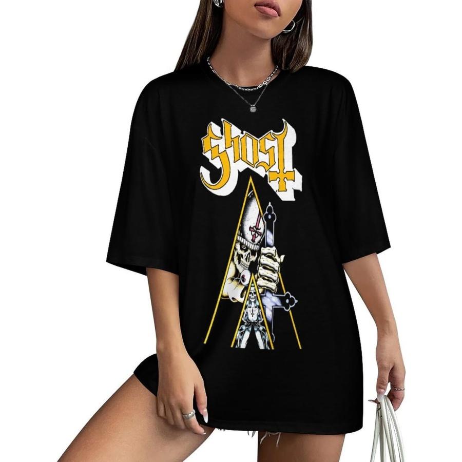 AYANILI Womens&Men s Round Neck T Shirt Ghost Moonlight Band Ladies Tops Hip Hop Style Unisex XXXXXL разноцветный