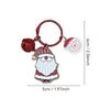 Cute Christmas Keychain Cartoon Creative Pendant Kawaii Acrylic Keyring