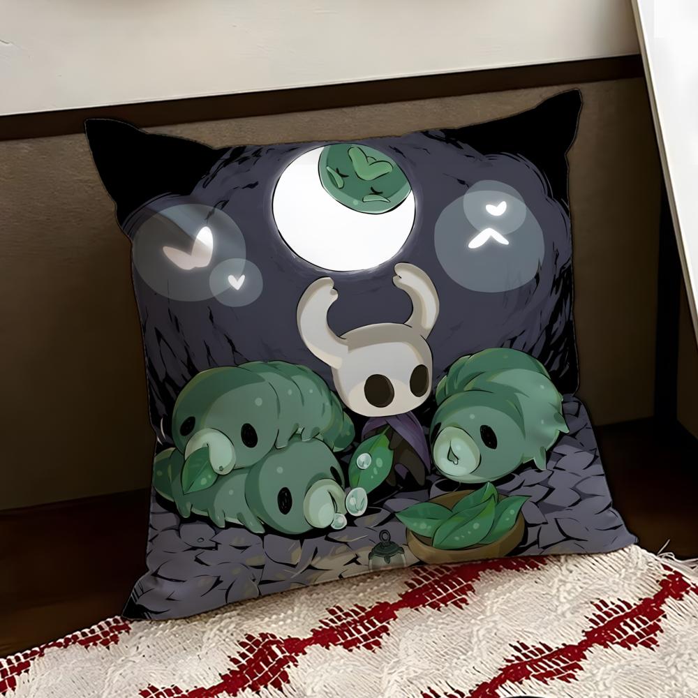 HHollow KnightS Cushion Cover Reversible Soft Durable Pillow Cover Home Car MultiScene Use for Daily Comfort