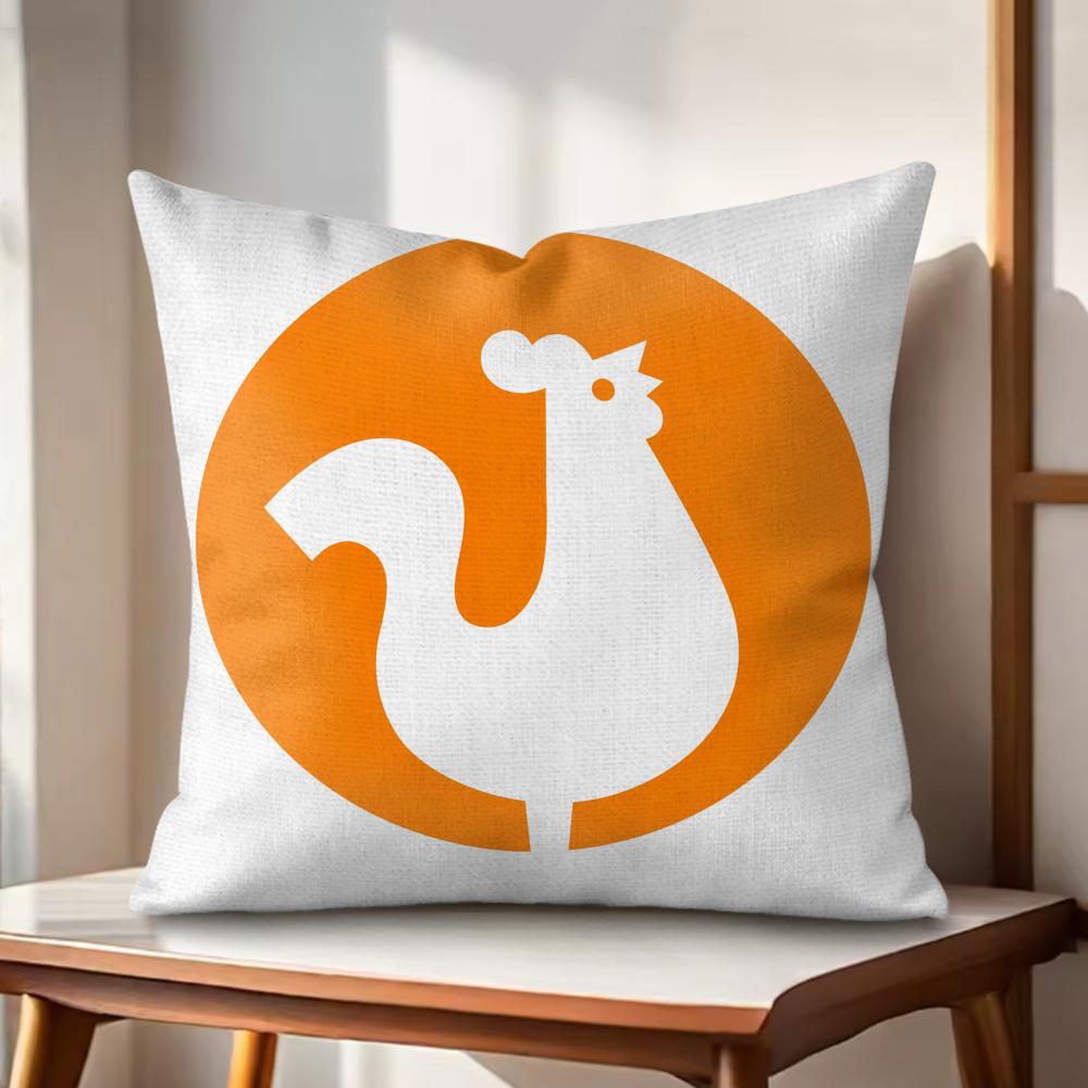 

Fried Chicken PPopeyeS Cushion Cover Natural Linen Organic Fabric DoubleSided Printing Couch Pillow Covers Home Decor 30x30cm