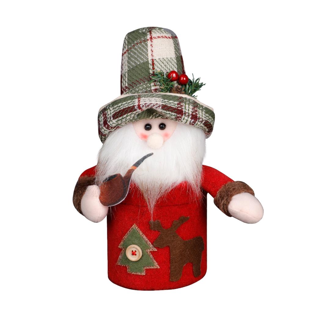 Christmas Candy Box Gift Jar Christmas Eve Decoration Apples Box Santas Claus Snowman Apples Jar