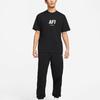 Nike Letter Print Straight-Cut Crew Neck T-Shirt Men Tops Black DR5756-010