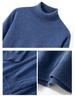 Men's Seamless High Neck 100% Cashmere Sweater - Versatile Autumn/Winter Knitwear