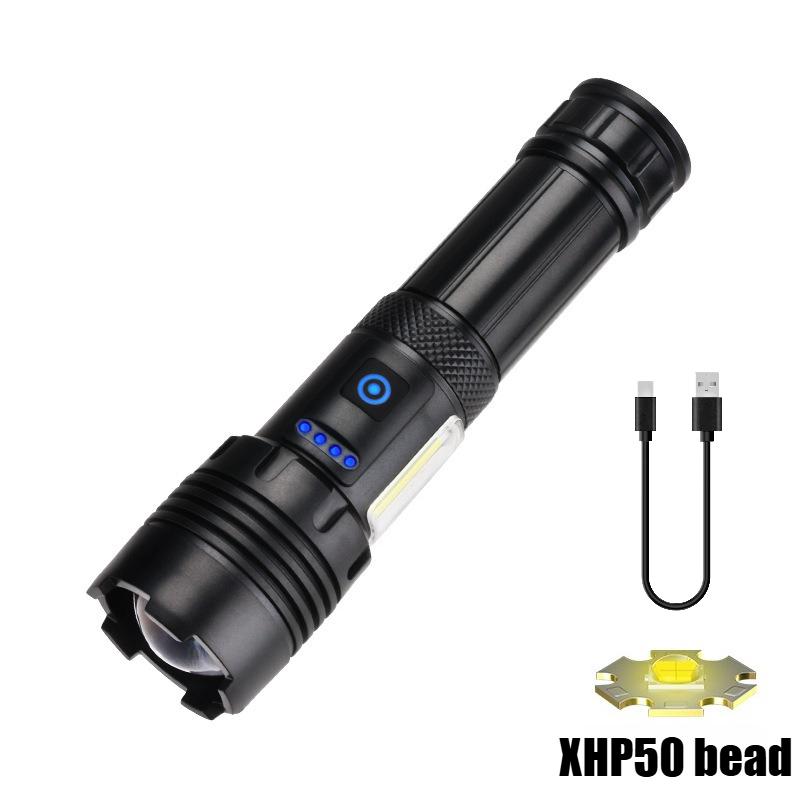 High Powerful LED Flashlights Long Range 1500M Super Bright Torch Light Type-C Rechargeable Waterproof Outdoor Camping Lamp