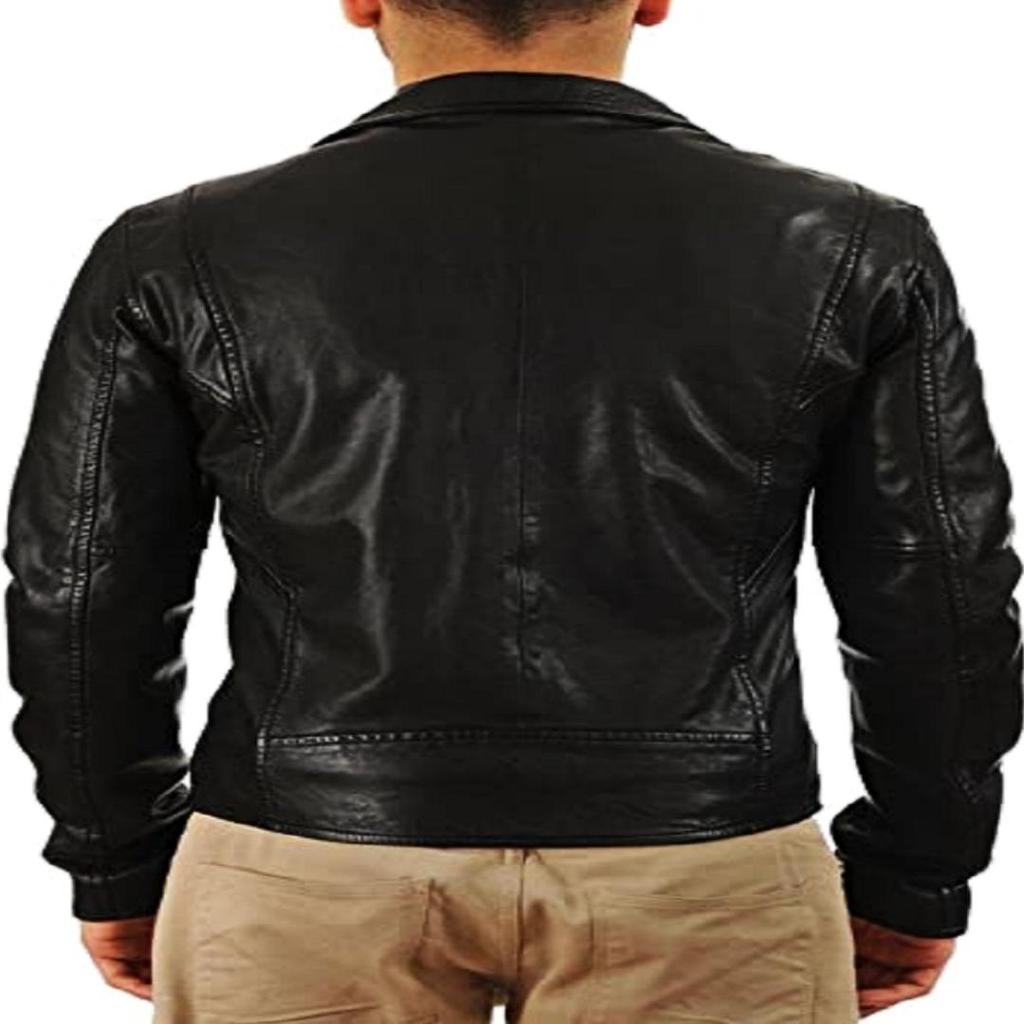 NOORA Men's Real Leather Jacket ST019